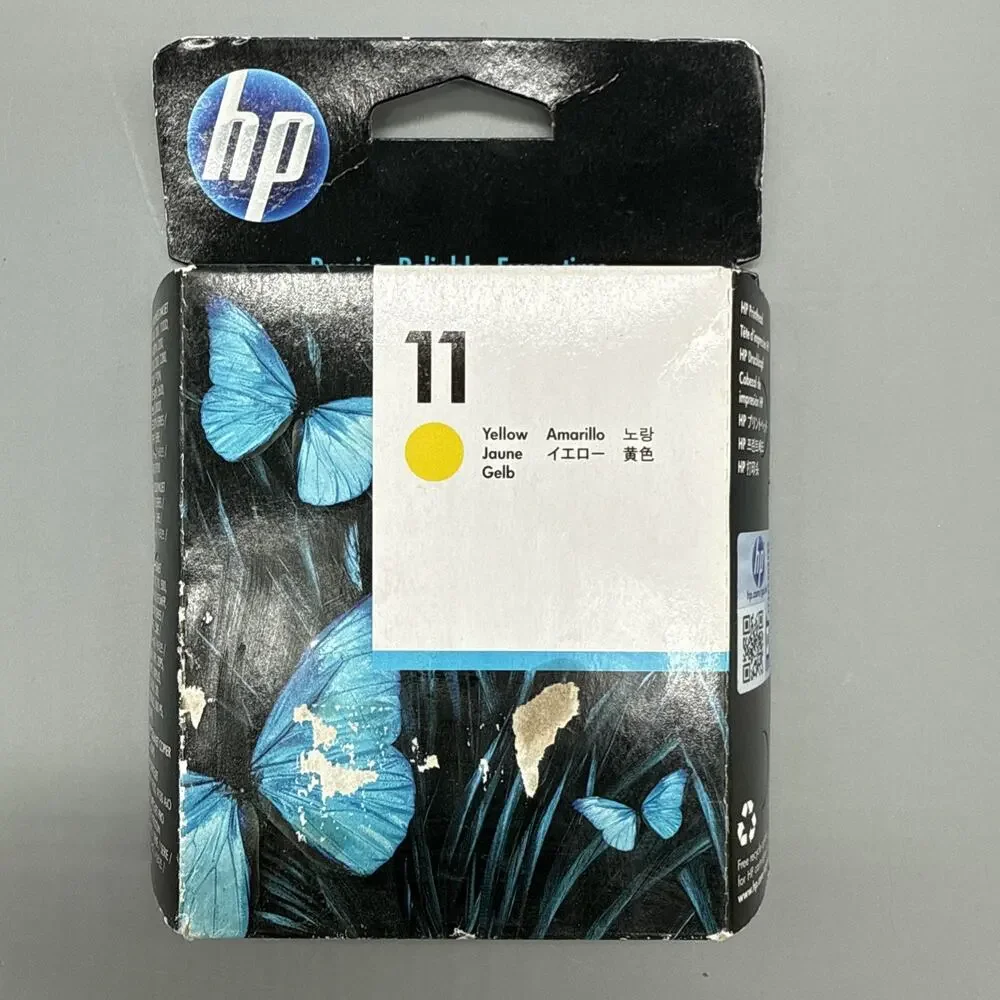 HP 11 Yellow Printhead C4813A Genuine OEM DesignJet 500 800 Sealed Exp 09/2015